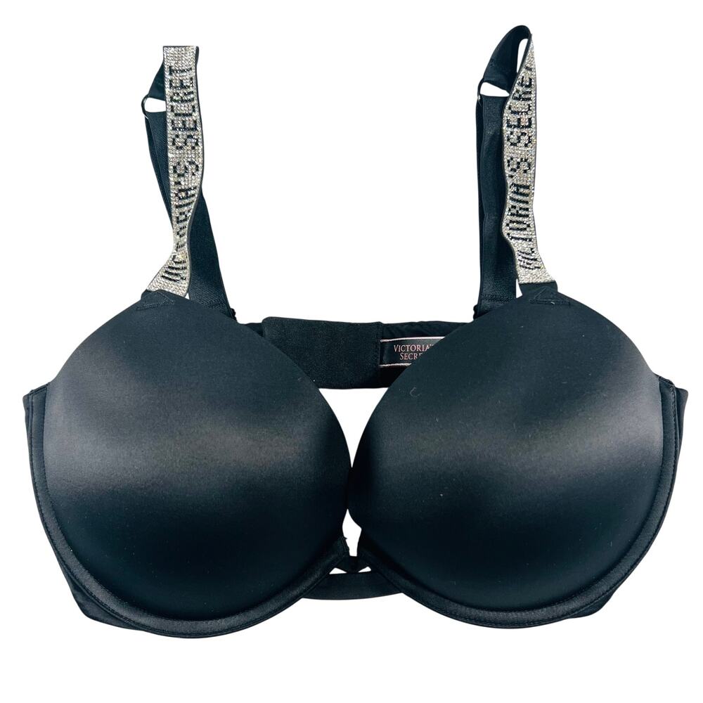 Victoria's Secret Very Sexy Shine Strap Push-Up Bra Black 36D